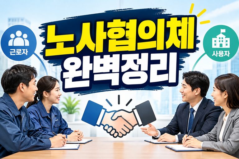 노사협의체 완벽 정리(노사협의체, 건설안전보건, 산업안전보건법, 건설안전기술사, 안전보건관리, 도급인, 수급인, 정기회의, 중대재해처벌법, 위험성평가)